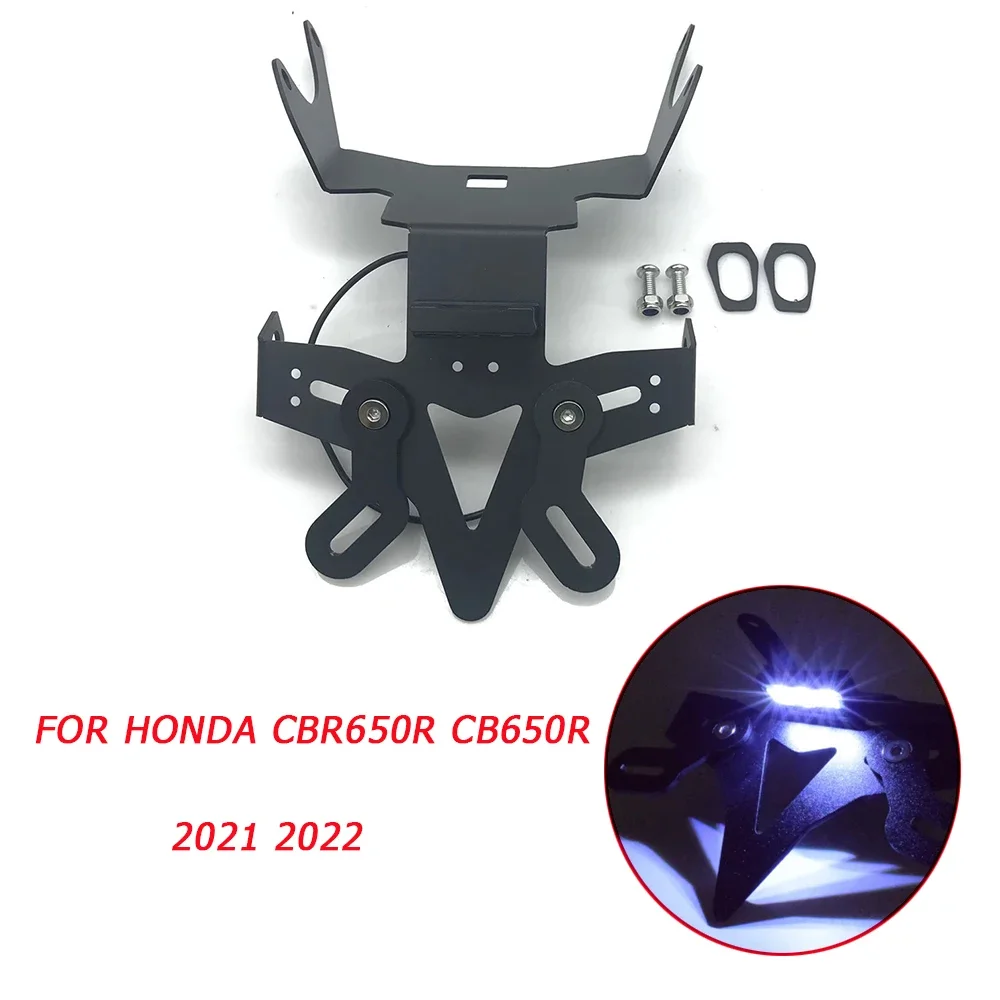 

Опрятный держатель для номерного знака мотоцикла со светодиодной подсветкой для Honda CBR650R CB 650R CB650R CBR 650R 2021 2022