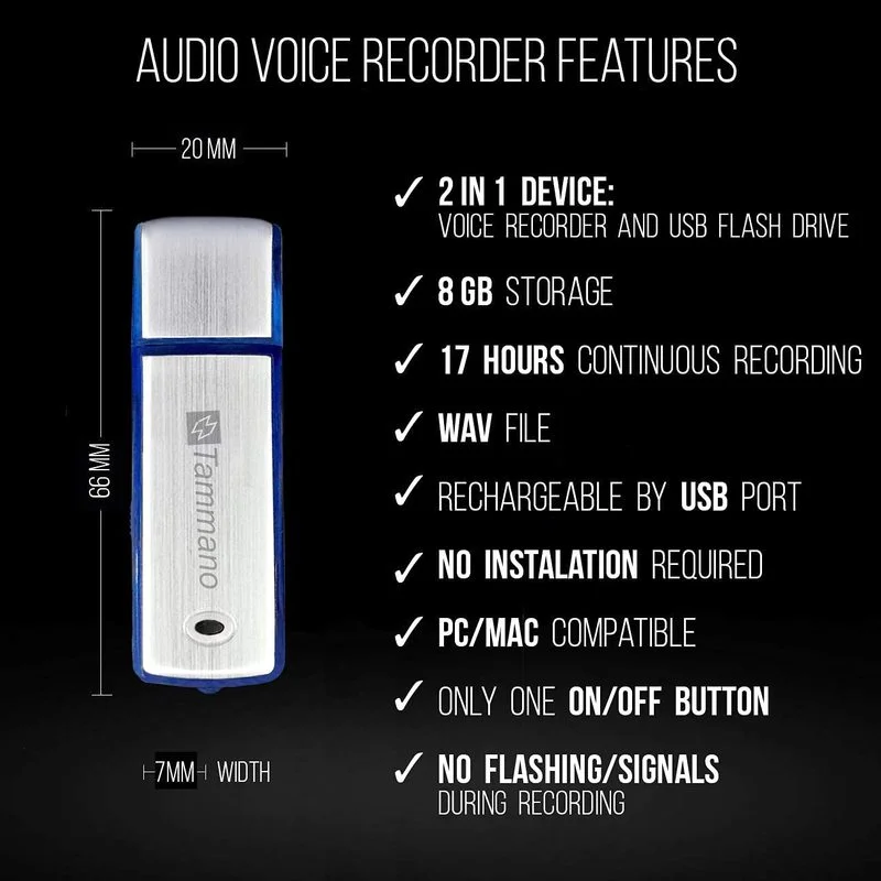 

2022 A Key Recording U-Disk Digital Audio Recorder TF Flash Card USB Voice Recorder Pen Mini Dictaphone Professional Up to 32GB