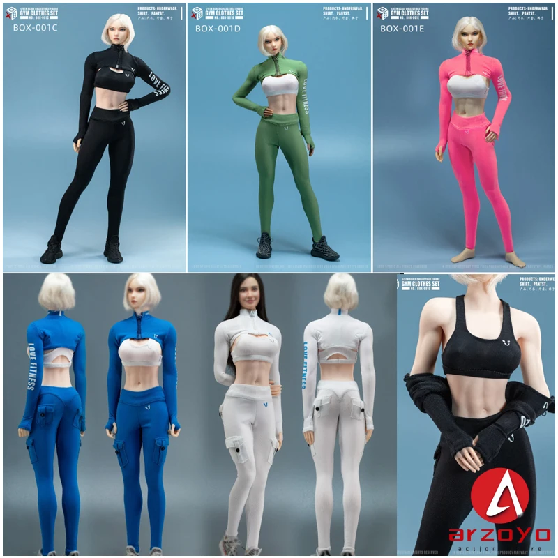 BOX STUDIO BOX-001 1/6 5 цветов спортивная одежда для йоги модель подходит 12 дюймов женское