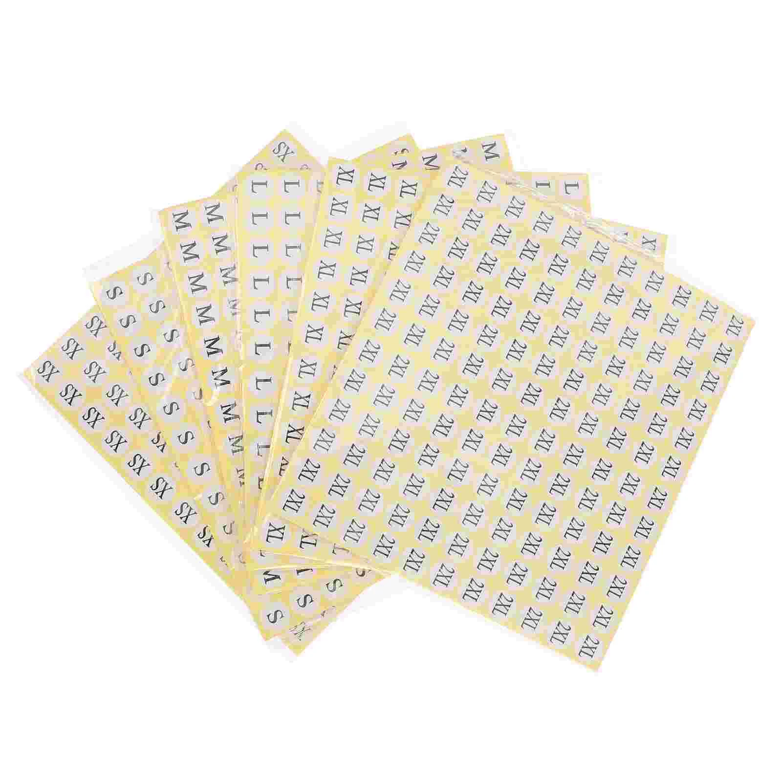 

6 Sets Retails Shoes Size Sticker Size Labels Sticker Size Labels Decal Underwear Size Decal Socks Size Labels