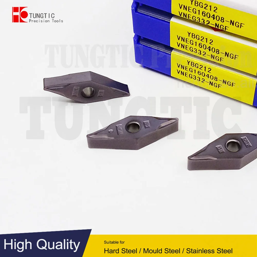 

TUNGTIC VNEG160408-NGF VNEG 160408-NGF Turning Inserts Carbide Cutter For Cast Iron