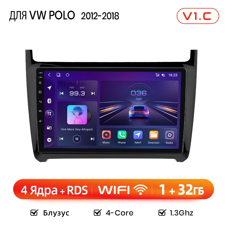 

Junsun AI Wireless CarPlay Android Auto Авто Радио для VW Volkswagen POLO 5 седан 2008 2009-2020 4G GPS Smart Intelligent Systems