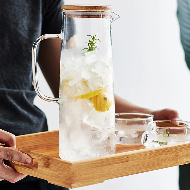 

Высокоборосиликатный стеклянный взрывозащищенный холодный чайник большой емкости устойчивый к высоким температурам холодный чайник стек...