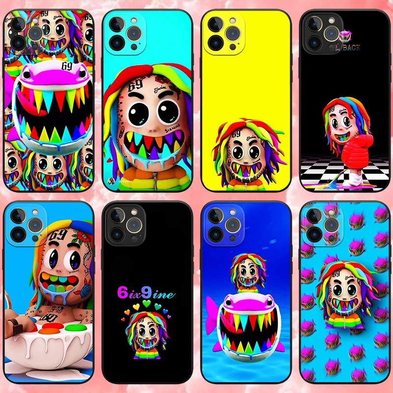

hip hop rapper Tekashi 69 6ix9ine Phone Case for Iphone 11 12 13 Pro Max Mini XR XS 8 X 7 6 6s Plus SE2020 Soft Silicone Cover