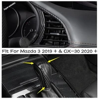 dashboard ac outlet frame cover air conditioner vent grille trim for mazda 3 2019 cx 30 2020 2022 gear shift knob stickers