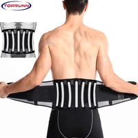toprunn back support lower back brace provides back pain relief breathable lumbar support belt for men and women