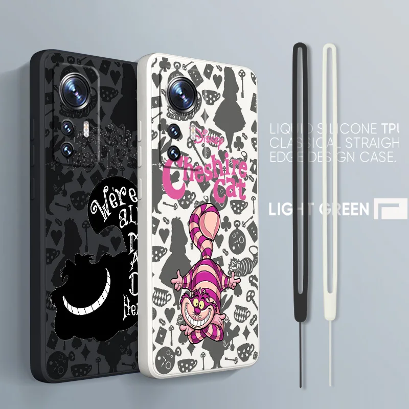 

Disney Cat Miraculous Cat For Xiaomi Mi 13 12T 11i 11X 10S 10 Pro Lite Liquid Rope Silicone Black Phone Case