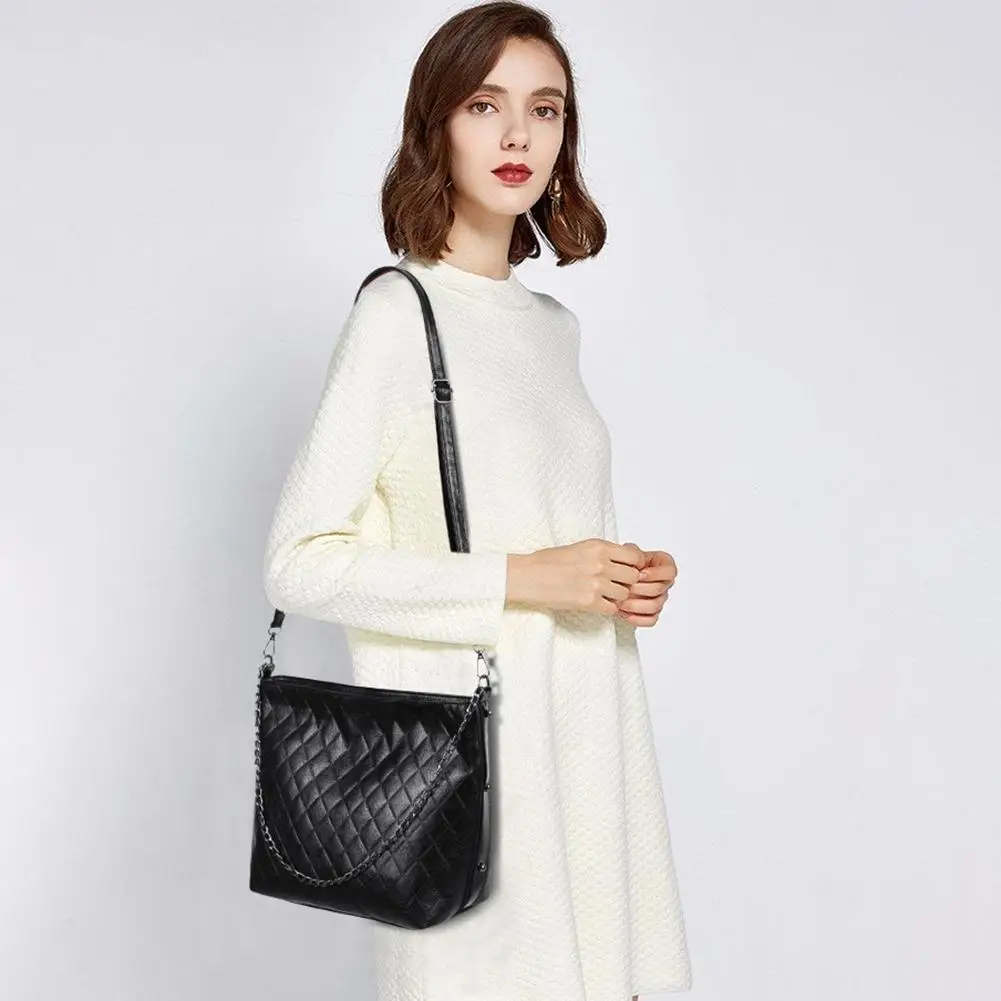 

New Fashion Handbags Classic Delicate Texture Casual Crossbody Handbag Women Leather Purse Chain Shoulder Messenger Totes Bag