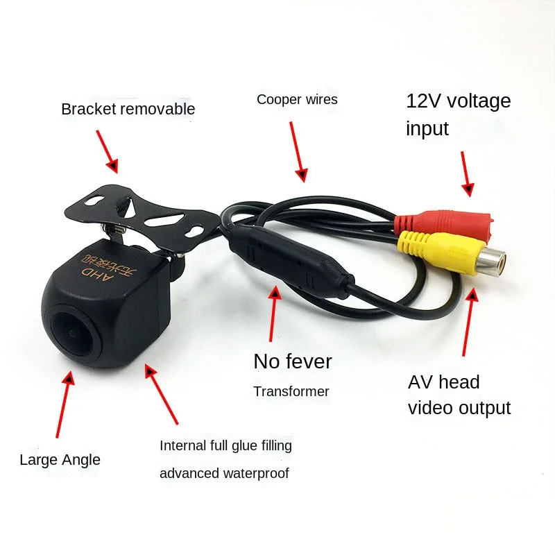 

Ahd1080p No Light Night Vision HD Car Reversing Camera Starlight Non Heating Transformer