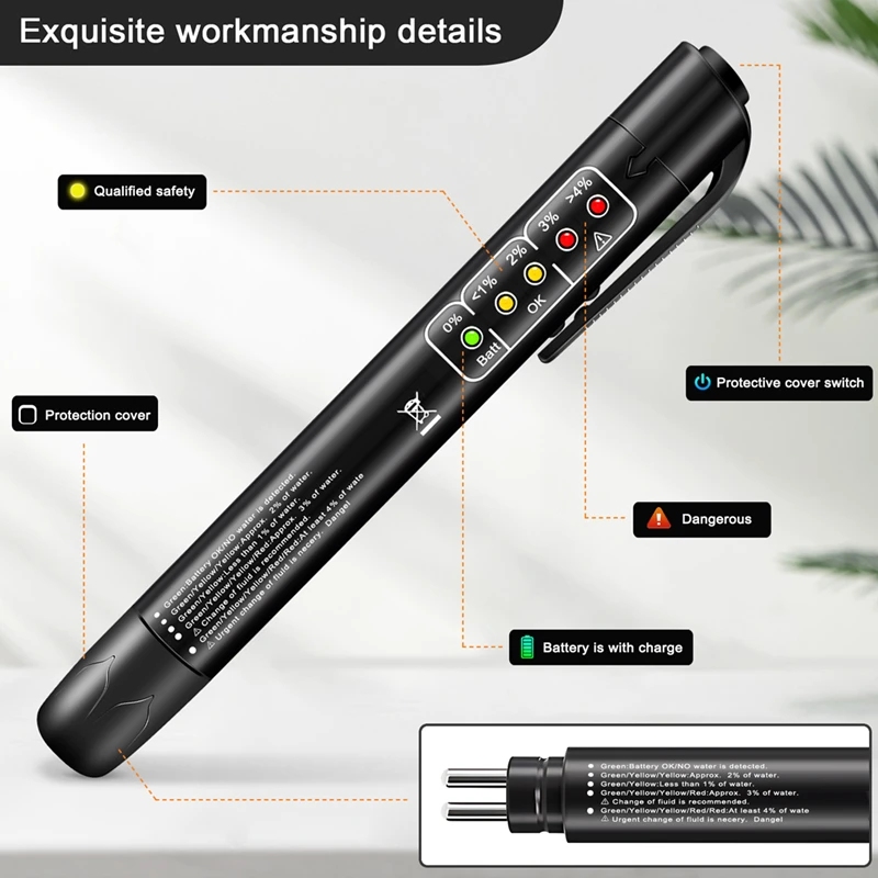 Тестер тормозной жидкости электронная ручка для многобрендового автомобиля