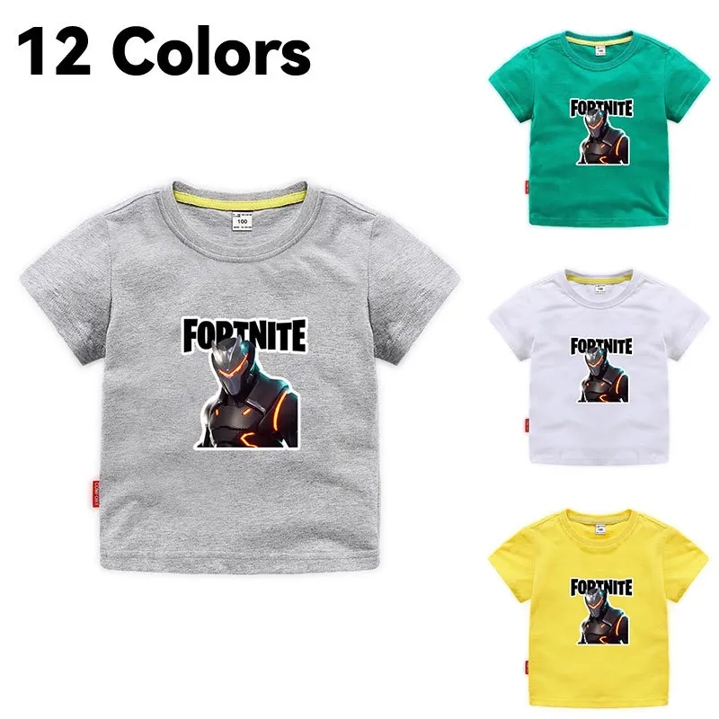 

Summer Children T Shirt Boy Girl Cute Fortnite T-shirt Battle Royale Fashion Vitory Hero Kids Short Sleeve Tshirt Children Tops
