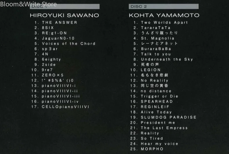 Музыкальный CD-альбом Hiroyuki Sawano: Greatest Hits OST (86-Eighty Six) — Sci-fi Warfare Anime, саундтреки для автомобиля, подарочный набор (art.: 3920dbb950fb4) - 3920dbb950fb4