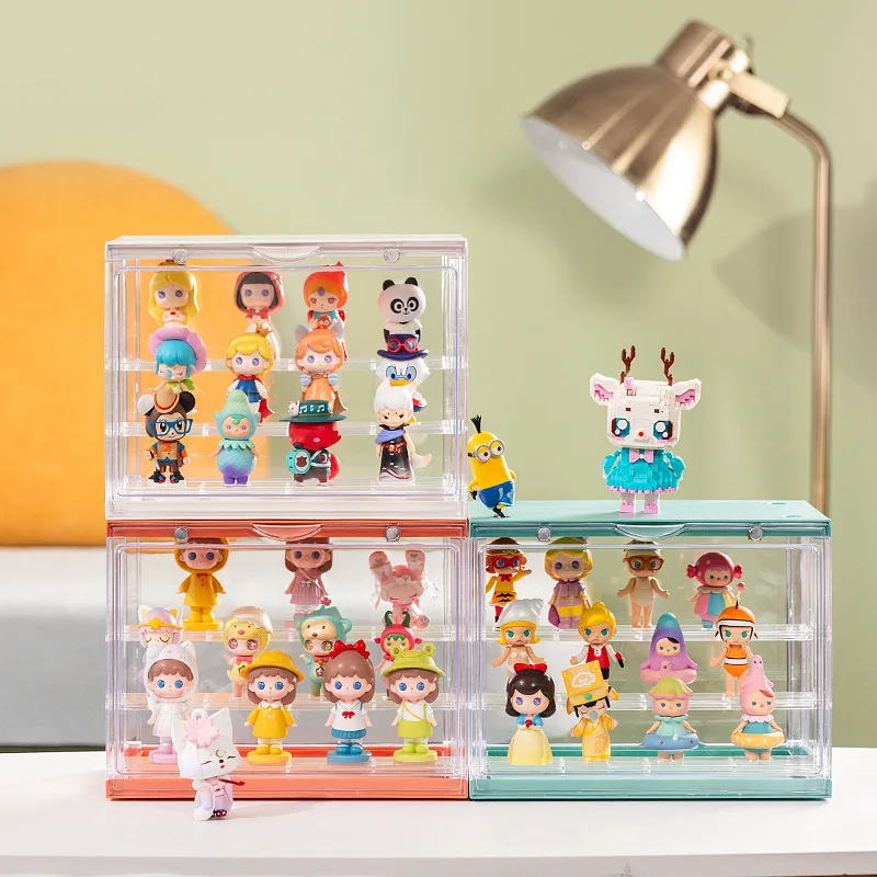 

Blind Box Storage Display Stand Acrylic Hand-Made Pop Mart Storage Box Transparent Dustproof Lego Model Display Box