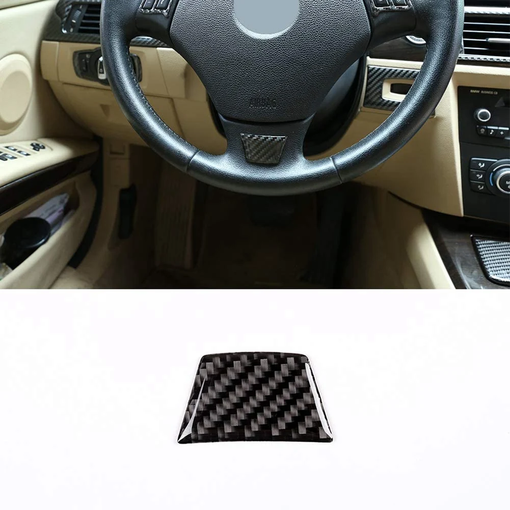 1 шт. автомобильная наклейка на руль из углеродного волокна для BMW 3 серии E90 E92 E93