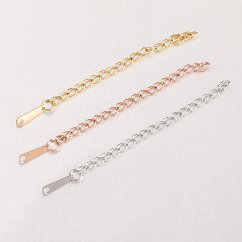 

Цепочка-удлинитель из нержавеющей стали для изготовления ювелирных изделий, 6,5 мм, металлическая цепочка-удлинитель для браслетов, ожерели...