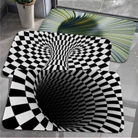3d vortex illusion long rugs ins style soft bedroom floor house laundry room mat anti skid modern home decor