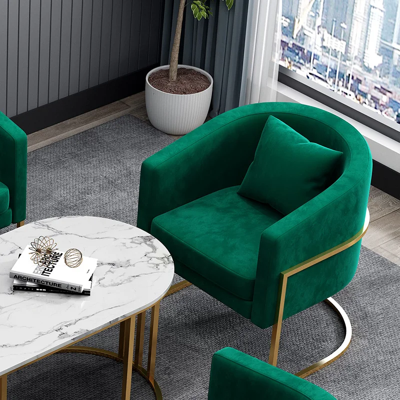 

Accent Loveseat Modular Sofas Nordic Exterior Single Curved Small Armchairs Individual Modern Casa Arredo Home Furniture YR50LS