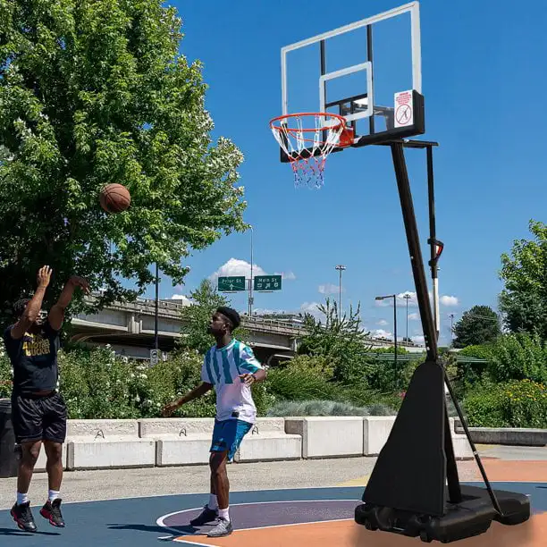 

In. Adjustable Portable Basketball Hoop System