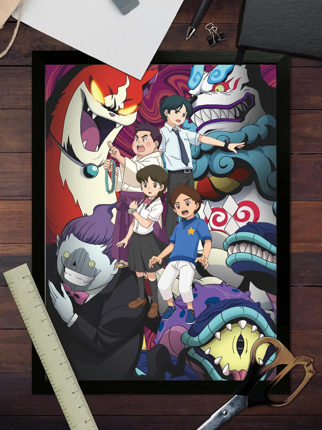 Yo Kai Watch аниме холст художественный постер и настенная художественная картина