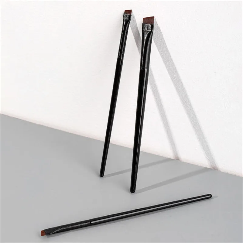 

2Pcs Brush Eyebrow Eyeliner Brush Professional Small Angled Eyebrow Brush Brow Contour Brush Fine Eyeliner Brush Makeup Tools