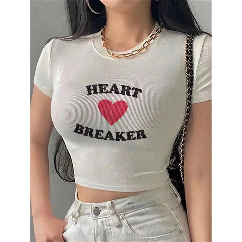 Женский корсет с тонким буквенным принтом Grune милые укороченные топы короткими