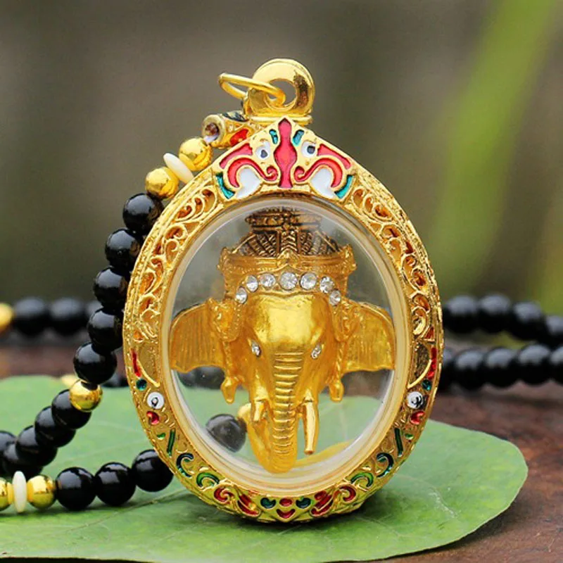 

Special Offer 2023 Thailand temple Elephant God of Wealth GANESH buddha Amulet Pendant Buddhism bring good luck attract wealth