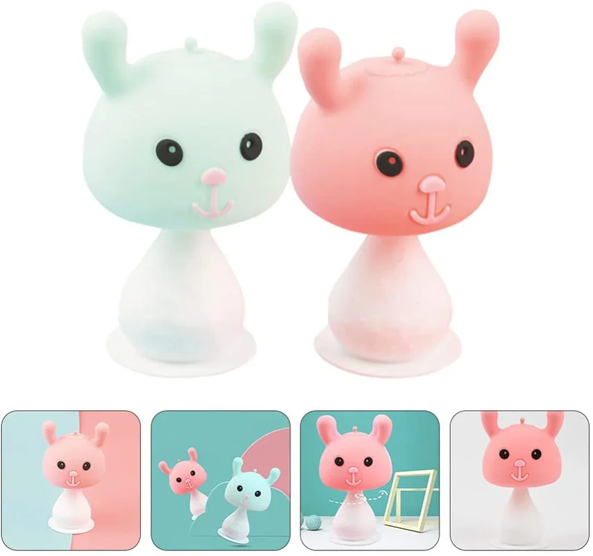 

Baby Teether Mushroom Teether Hand Grip Toy Rabbit Silicone Teething Toys Infant Chew Soothing Toy for Infant Oral Care Supplies