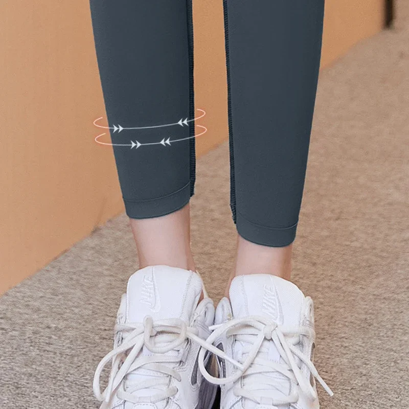 Леггинсы для йоги фитнеса женские спортивные колготки брюки бега с высокой