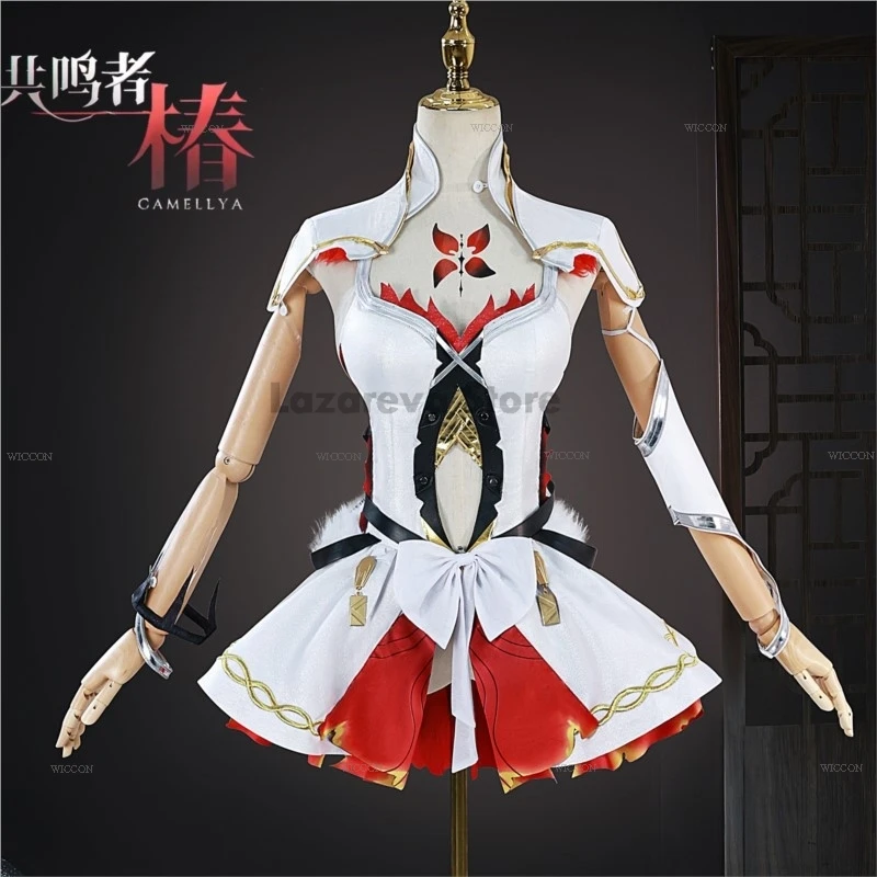 Wuthering Waves Camellya Cosplay Costume Wig Cos Game Anime Party Uniform Halloween Christmas Play Role Clothes Clothing