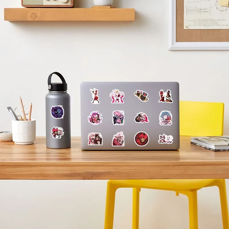 100 шт. аниме-наклейки Hazbin Hotei чемодан чашка для воды канцелярские принадлежности