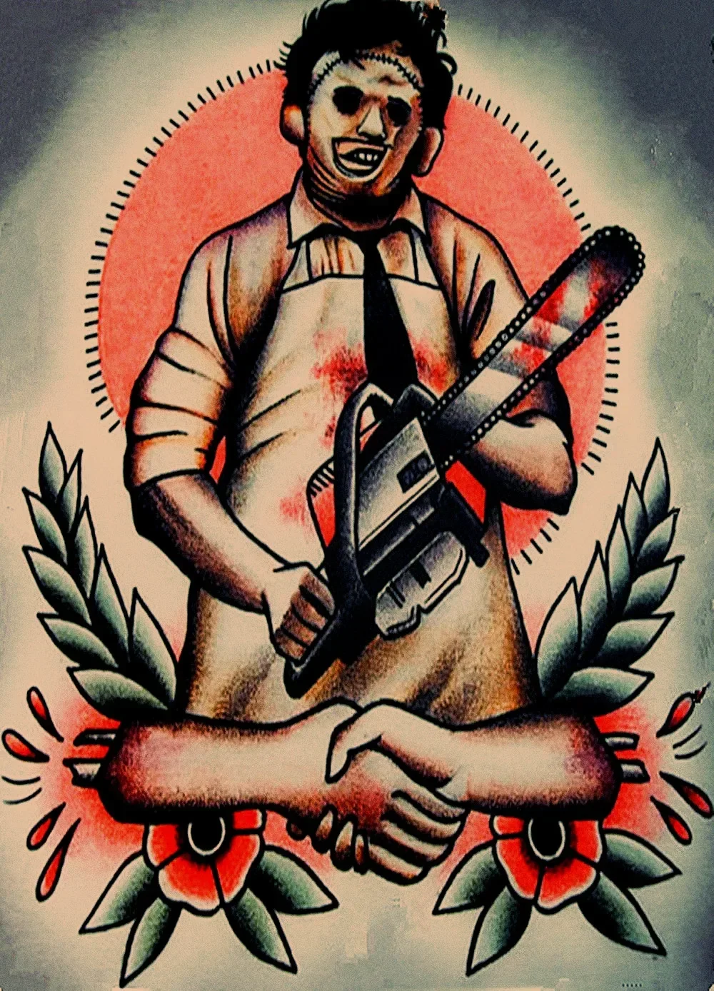 Винтажные татуировки постер фильма обои ностальгические ретро рисунки матовая