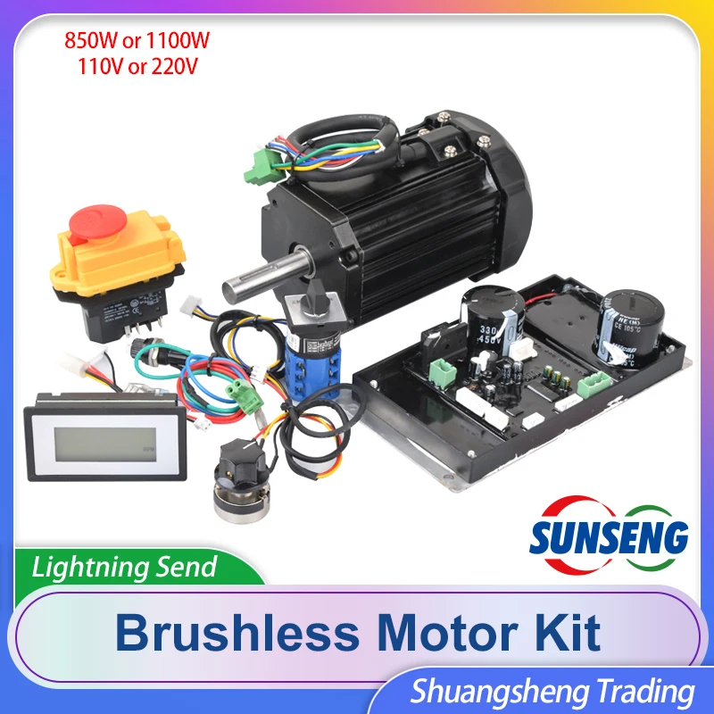 

Brushless DC Motor 850W 1100W Main Control Board Lathe Power Drive Board&Motor Kit