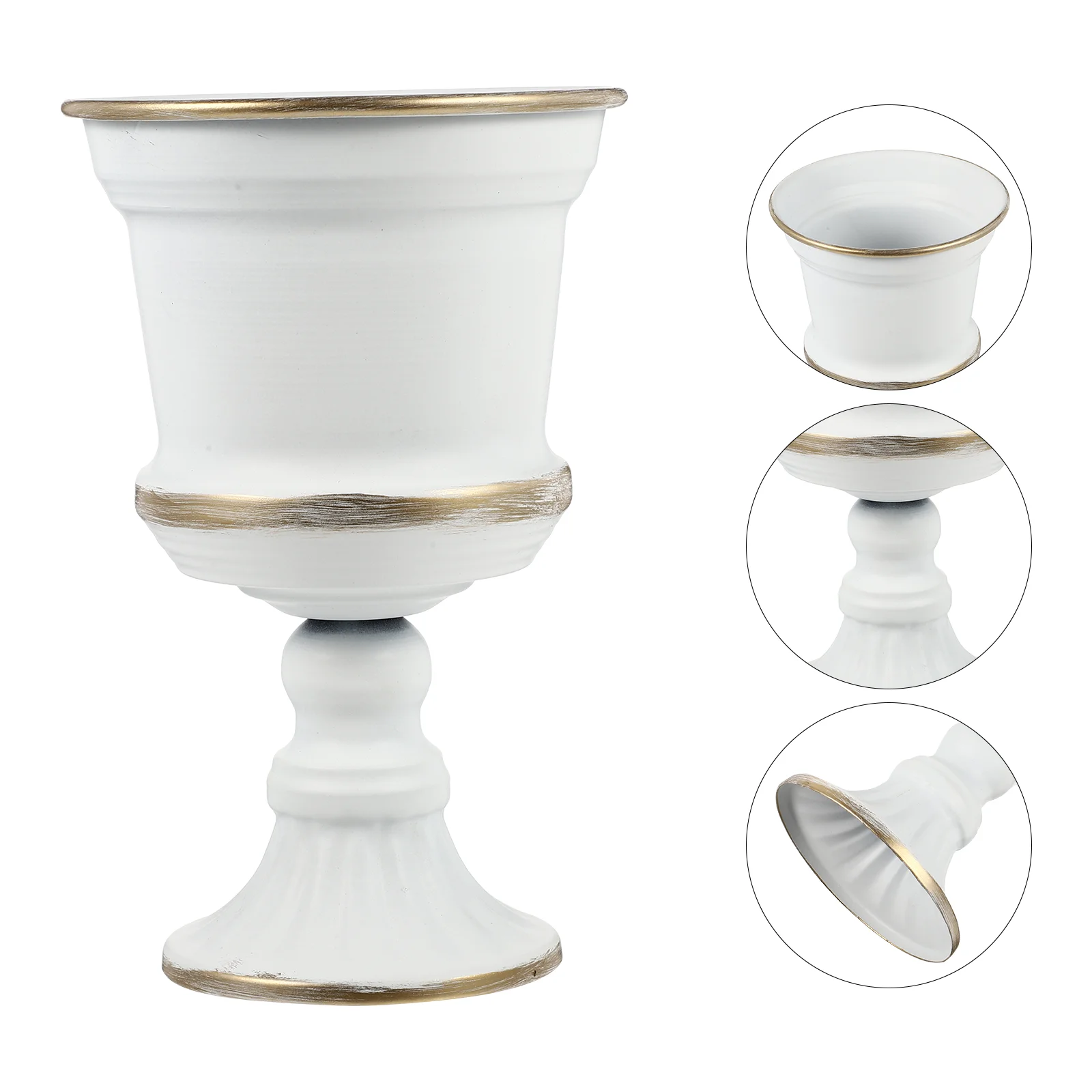 

Vase Flower Urn Planter Pot Wedding Trumpet Metal Stand Centerpieces Outdoorplanters Garden Pots Vases Ironcolumn Front Tall