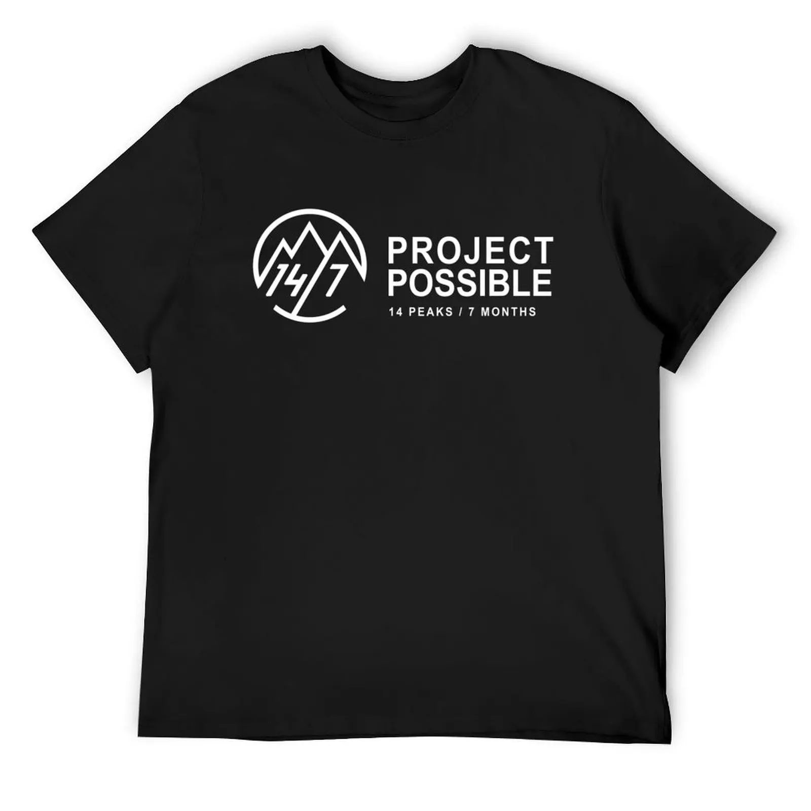 Футболка Project Possible-14 Peaks Nothing is Impossible с фигурками аниме быстросохнущие мужские