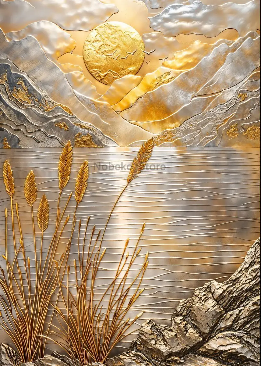 Современный абстрактный плакат на холсте