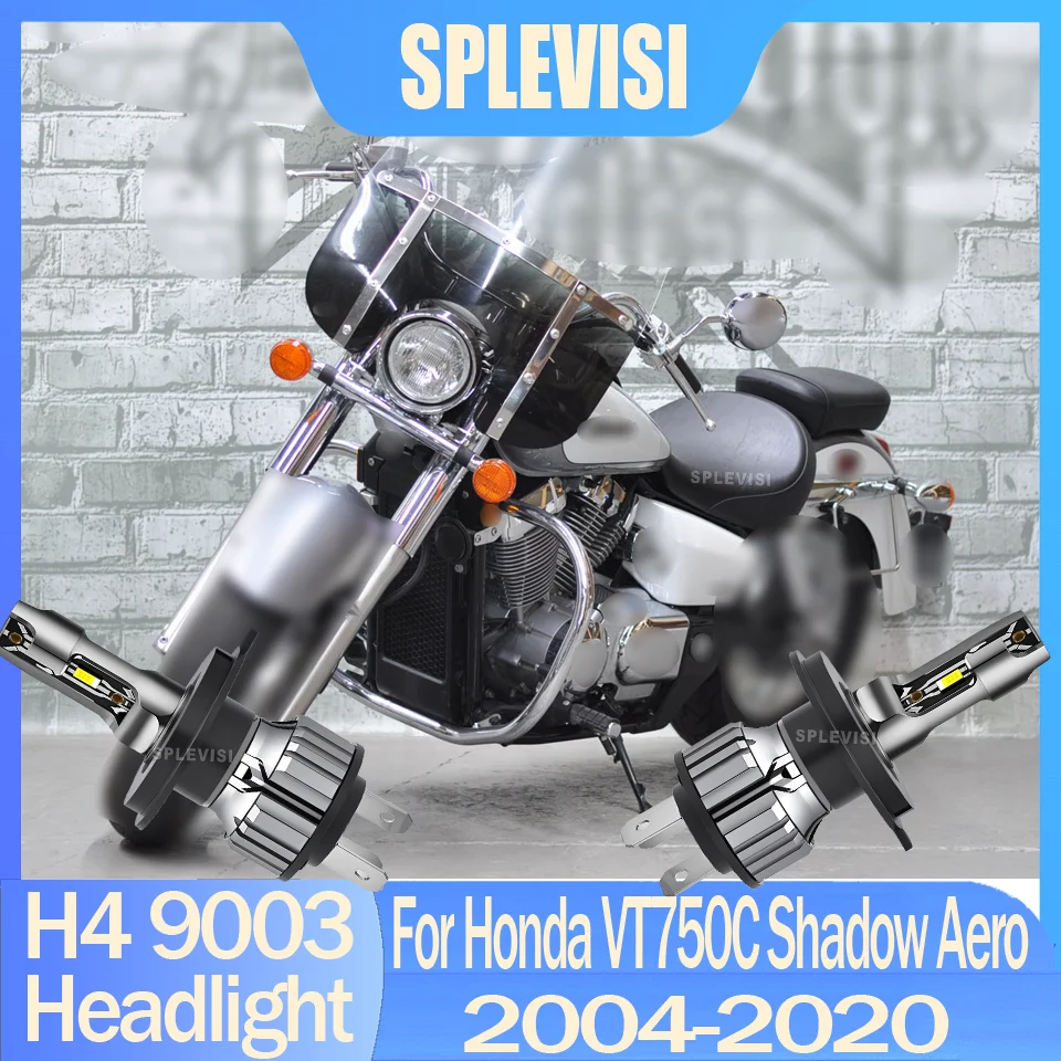 Фото Яркая светодиодная мотоциклетная фара IP68 9003 H4 для Honda VT750C Shadow Aero 2004 2005 2006 2007 2008 2009 2010 2011 2012-2020 №1