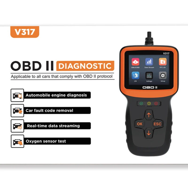 obd2 car fault detector engine testing tool elm327 car reading code card car Diagnostic instrument