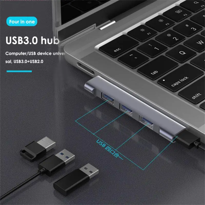 Универсальная компактная док-станция 4в1 USB C HUB Mini USB2.0/USB3.0 PD высокоскоростной
