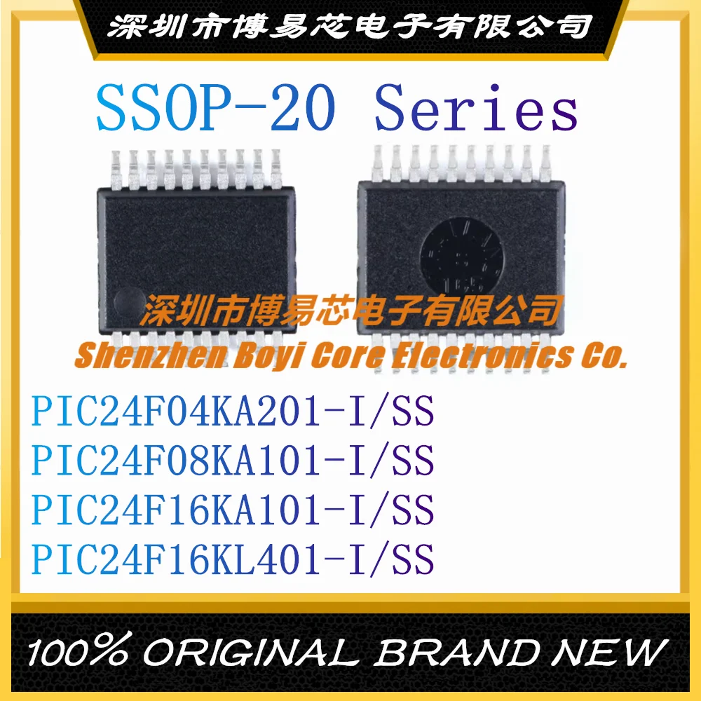 PIC24F04KA201-I PIC24F08KA101-I PIC24F16KA101-I PIC24F16KL401-I SS SSOP-20 Microcontroller IC Chip (MCU/MPU/SOC)