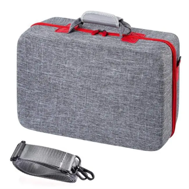 

Travel Shoulder Storage Bag Waterproof Headphone Hard Shell Carrying Case Organizer Compatible For PS5 Console