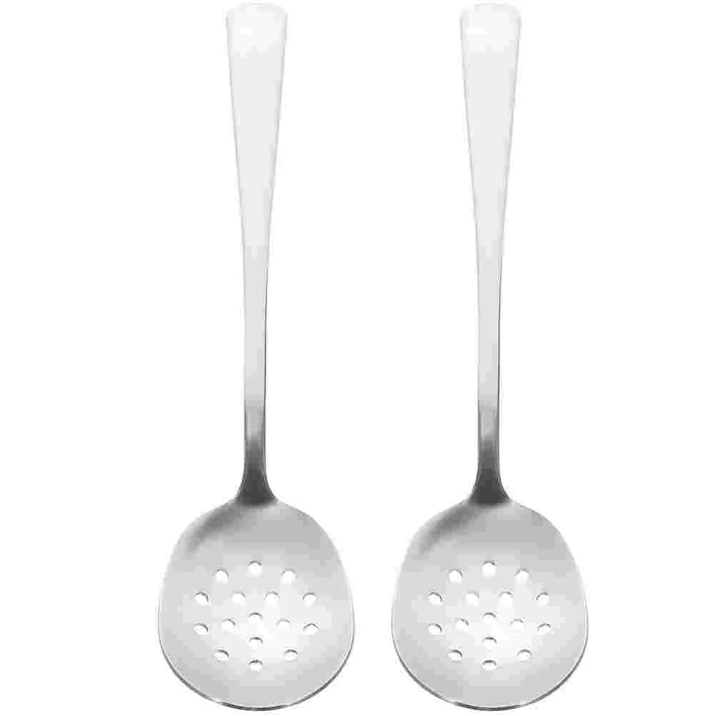 

Spoon Ladle Cooking Strainer Soup Slotted Serving Skimmer Colander Oil Scoops Kitchen Pot Hotsteel Stainless Sauce Hotpot Ladles