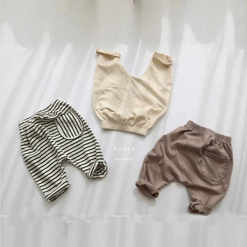 

Children's Clothing Spring And Summer Boys And Girls' Foreign Style Leisure And Comfortable Large Pp Pants Baby Pant