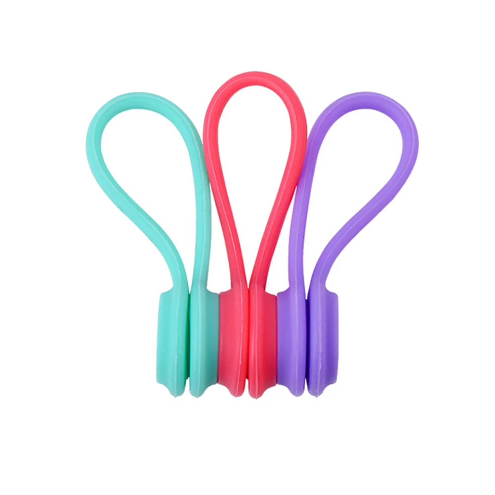 

Tiescable Cord Reusable Organizer Siliconeappliances Winder Magnet Keeper Clips Zip Wire Holder Organizers Headphones Headset