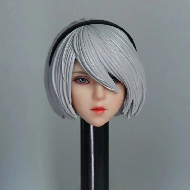 

Toys Park TP001 1:6 Scale 2B Headsculpt NieR Automata Model with Removable Blindfold For 12 Inch Action Figure Female Body