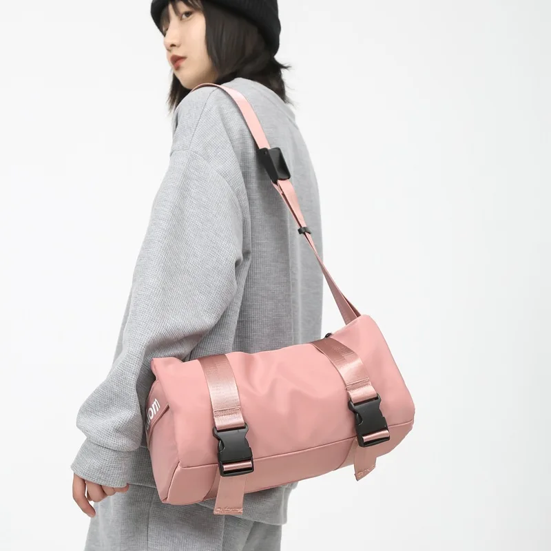 

2022 Casual Nylon Travel cross body bag Brand Fitness Sports summer bag Trend Bags ladies Solid Black Pink Women's shoulder bag
