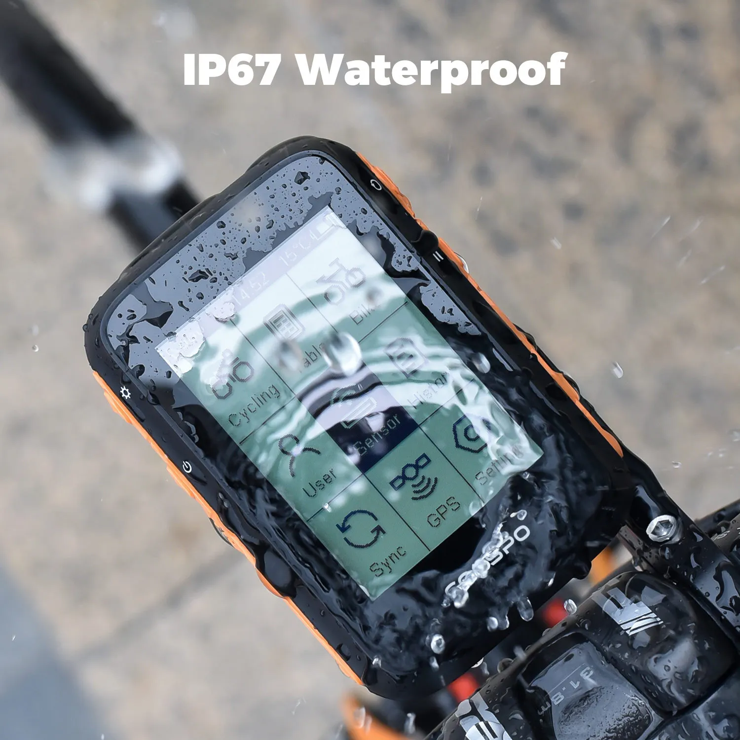 Фото Водонепроницаемые беспроводные часы, умные coospo, велосипедный GPS-компьютер, может управлять скоростью сердечного ритма, дорожный велосипед №3