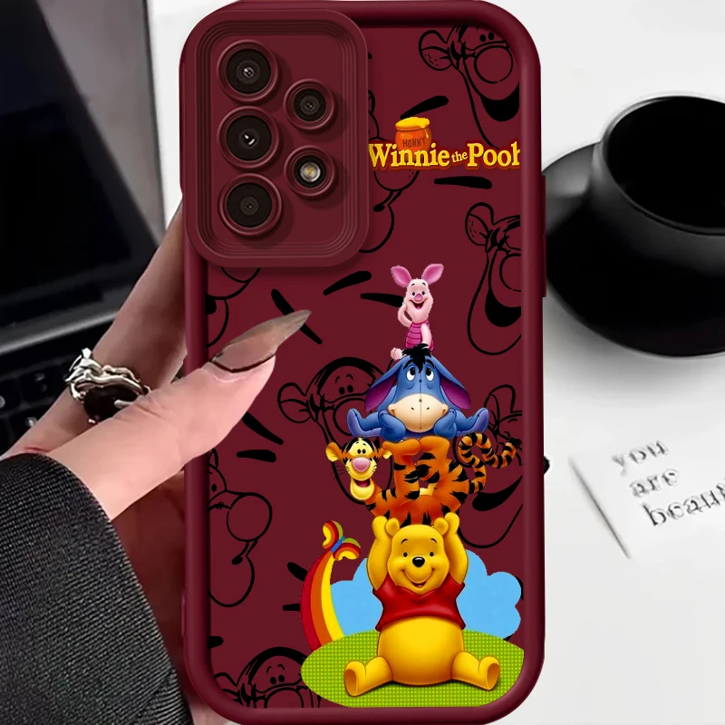 Winnie The puodle Horse Pig Для Samsung A73 A71 A54 A53 A52 A51 A33 A32 A21S A14 A13 A12 A25 A04 A05