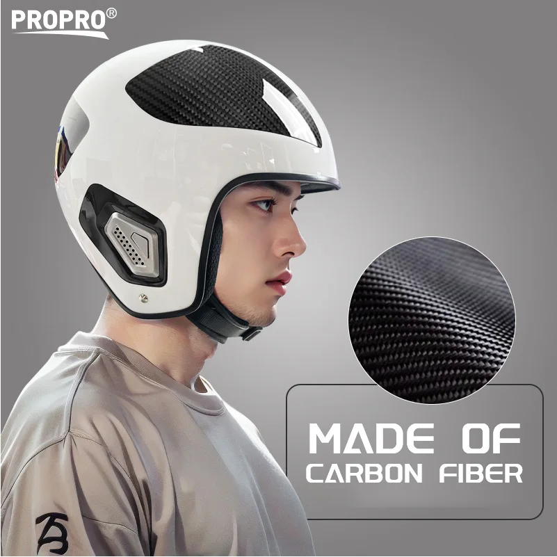 PROPRO Высокое качество углеродного волокна защита головы зимний лыжный шлем для