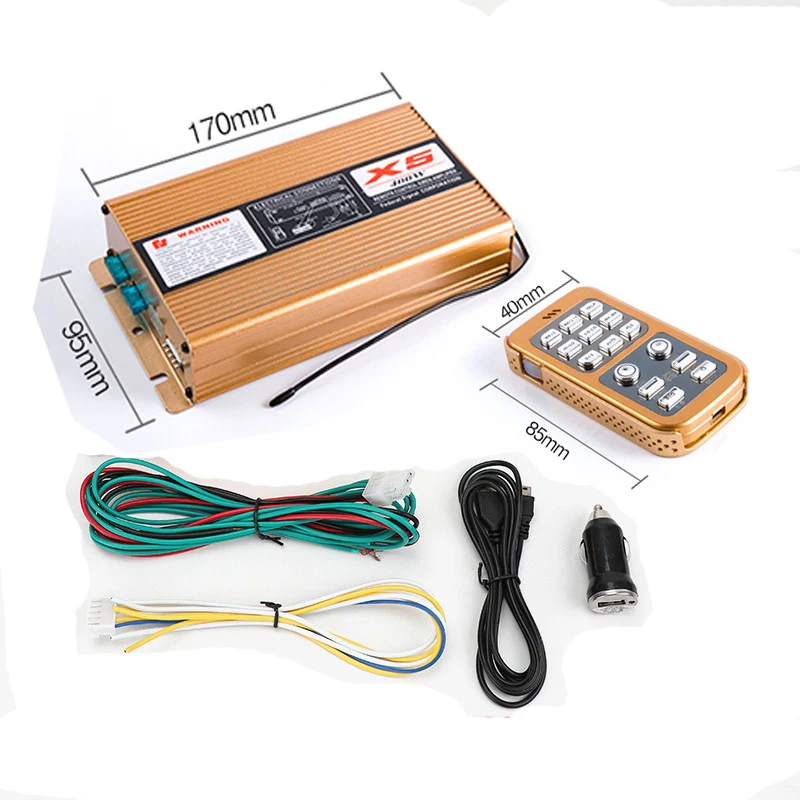 

Автомобильная Звуковая Сигнализация-усилитель Для Полицейских Машин 200W 400W, Беспроводная, Для Открытия Дорог