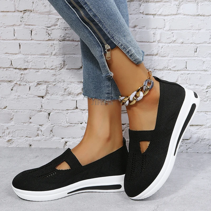 

Women Shoes Summer 2022 Breathable Wedges Sneakers Shoes Women Plus Size Shoes Women Trainers Flat Vulcanize Shoes Sport Sandals